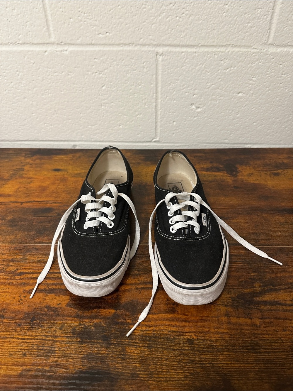 Classic Black Canvas Lace-Up Sneakers